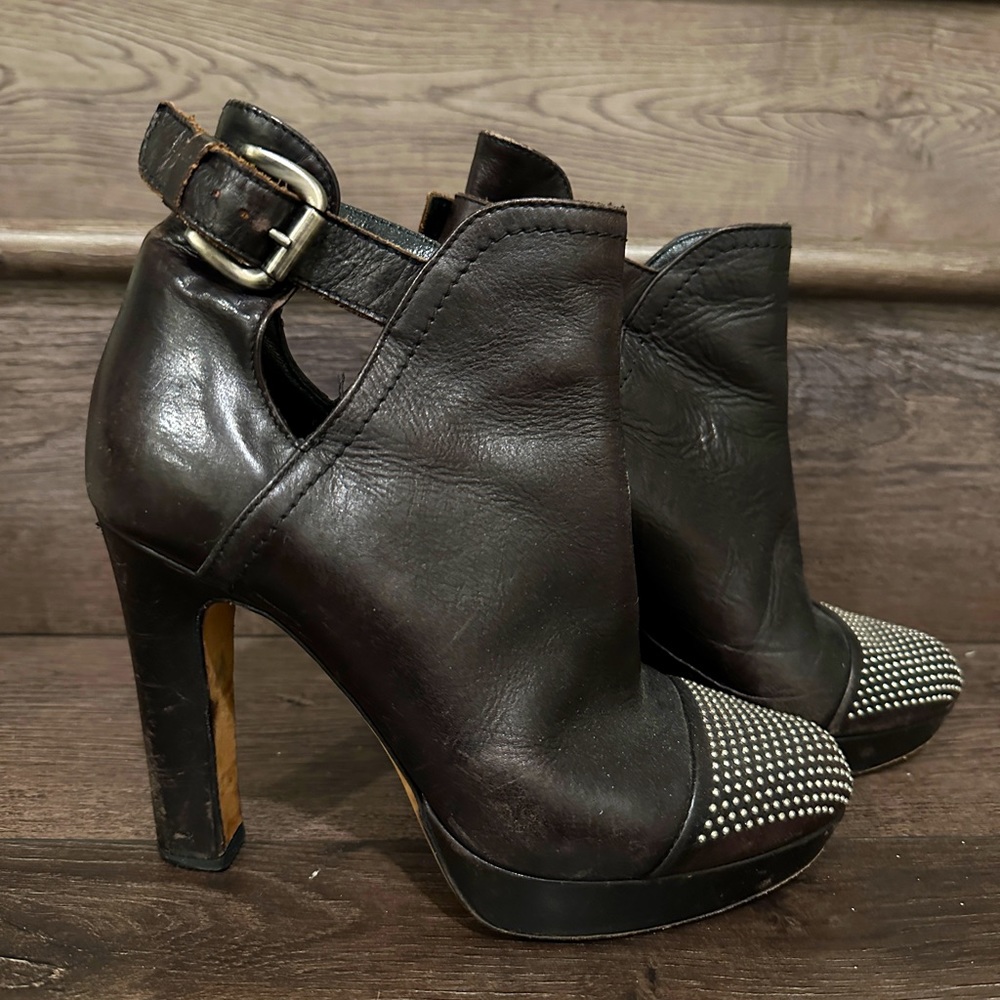 Barneys NY booties with studied tips